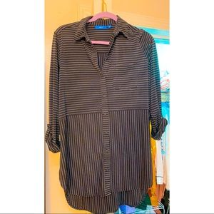 Black and white striped tunic